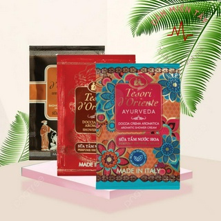 Tesori d'Oriente - Dây 12 Gói Sữa Tắm Tesori d'Oriente Tiện Lợi (12*9ml)- Hàng Chính Hãng