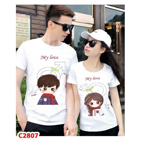 áo đôi my love cực đẹp (giá 1 cặp)