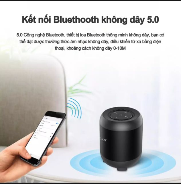 loa di động bluetooth 5.0  BONKS Q33 âm thanh HIFI , BASS siêu chắc , stereo speaker ,  hỗ trợ thẻ nhớ đến 32G