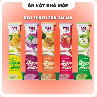 [400g] Kẹo thạch trái cây Zòn Zai MH loại thanh dài giòn dai ngon cho cả nhà - Ăn vặt tuổi thơ