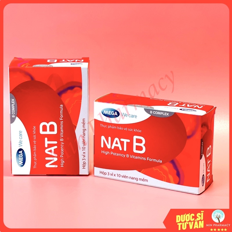 Viên Uống Bổ Sung Vitamin nhóm B Mega we care NAT B Hộp 30 viên - Minpharmacy