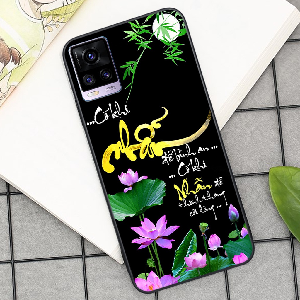 Ốp lưng Vivo V20 in hình chữ tài chữ lộc, Cha Mẹ, bình an SIÊU ĐẸP