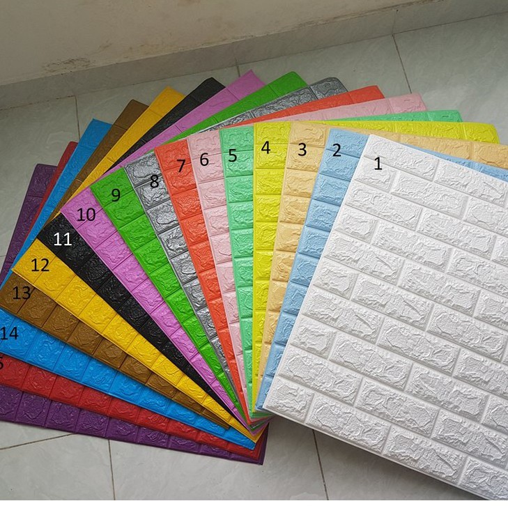 Xốp dán tường giả gạch 3D - Khổ lớn 70x77 cm mẫu mới 2021 | BigBuy360 - bigbuy360.vn