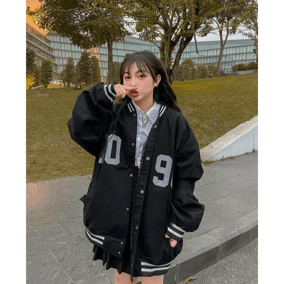 FREE SHIP ÁO KHOÁC DÙ BOMBER PHỐI HẠO TIẾT H909 THỜI TRANG SIÊU XINH PHONG CÁCH ẤN TƯỢNG THỜI TRANG VALENTINA SHOP