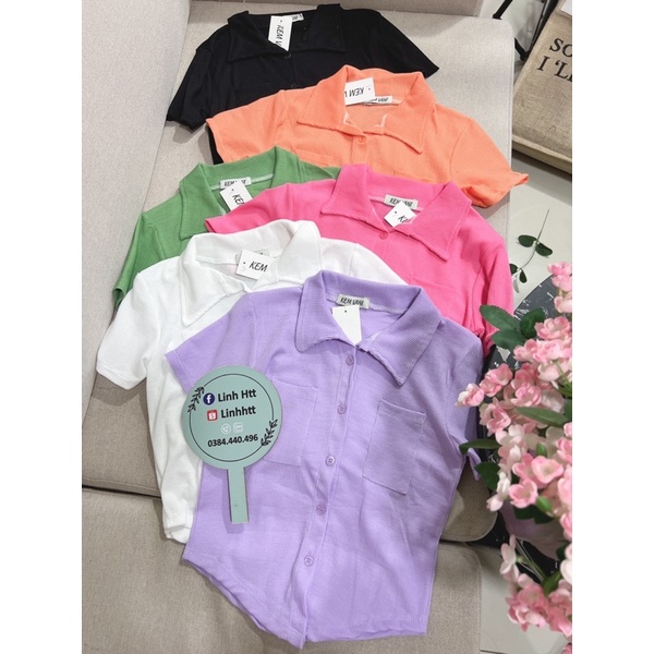 ÁO CROPTOP GÂN BODY VẠT BẦU CỔ ĐỨC ULZZANG