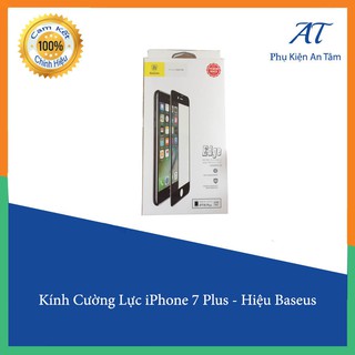 Kính cường lực full màn trắng cho iPhone 7 Plus - hiệu Baseus