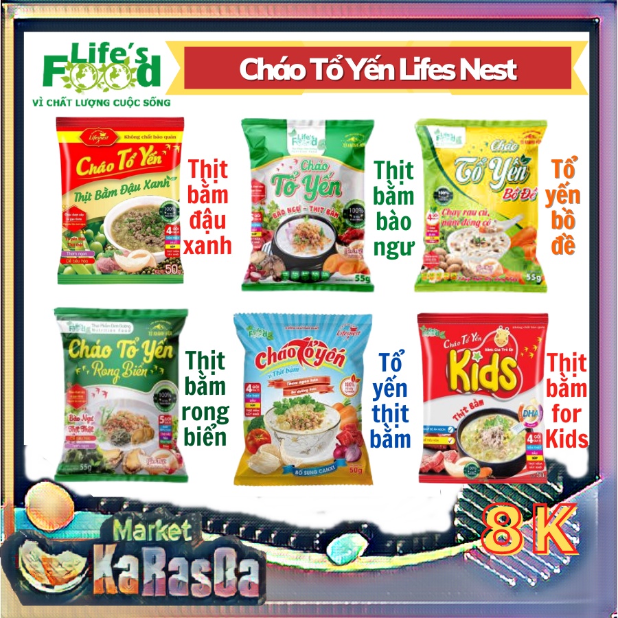 Cháo Ăn Liền LifesNest, Cháo Dinh Dưỡng Tiện Lợi Dạng Gói