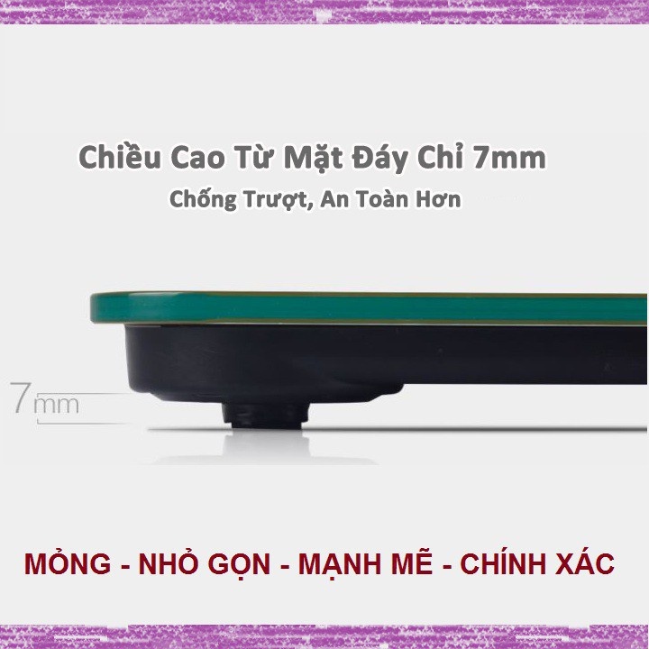 Cân điện tử Iscale chịu lực 180kg có đèn Led hiền thị có kính cường lực chống vỡ nhiều màu