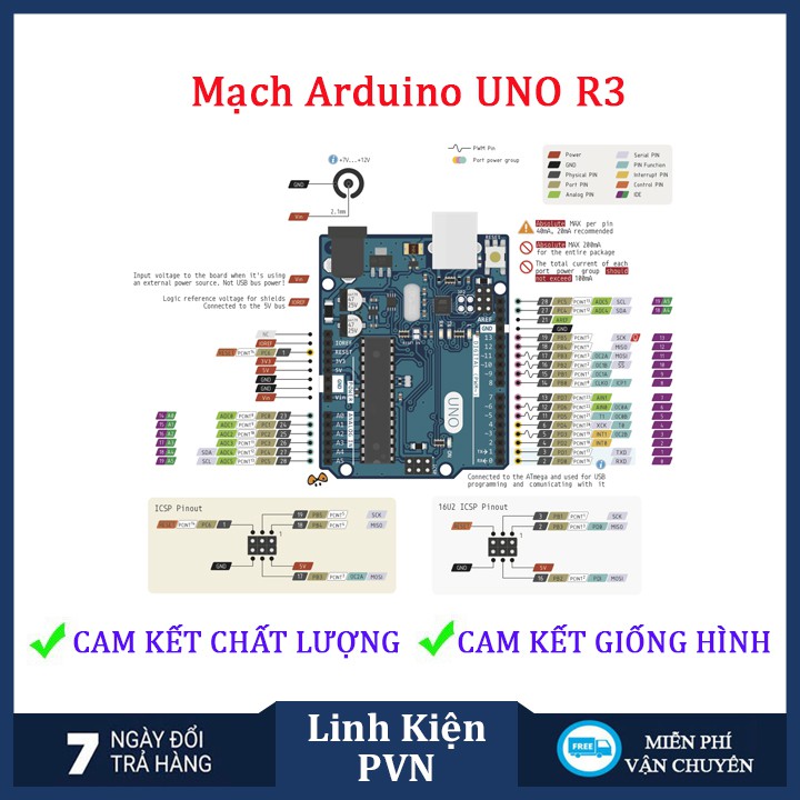 Mạch thích hợp phát triển ARDUINO UNO R3 | BigBuy360 - bigbuy360.vn