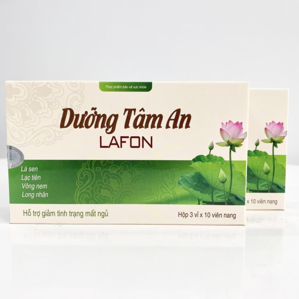 Viên uống hỗ trợ mất ngủ, giúp ngủ ngon và sâu giấc Dưỡng Tâm An Lafon (hộp vỉ 30 viên) | BigBuy360 - bigbuy360.vn