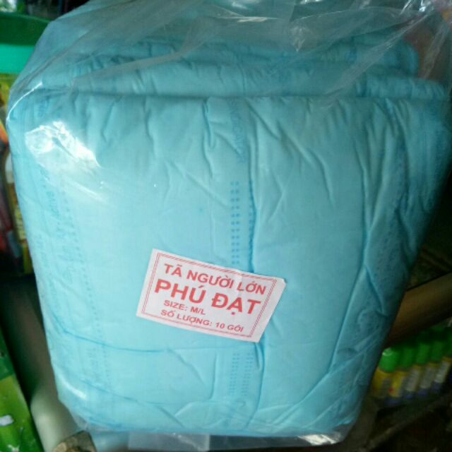 Tã dán người lớn Phú Đạt size M/L 10 miếng