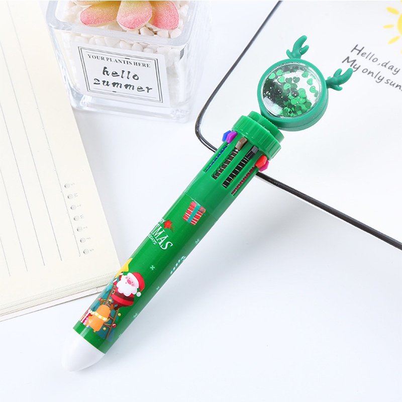 Bút Bi 10 Màu Sắc Tùy Chọn Thiết Kế Hình Sừng Hươu Độc Đáo