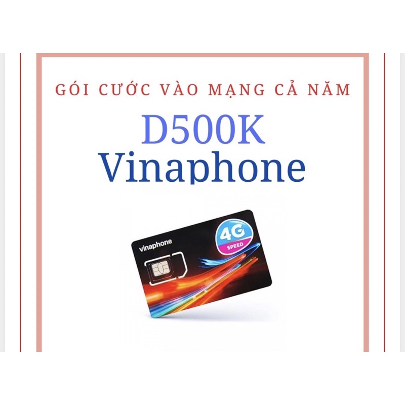 Sim Vinaphone D500, D500T, D500TK