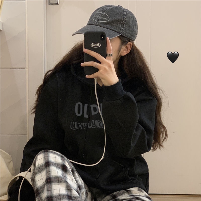 Áo Hoodie Dáng Rộng Thời Trang Phong Cách Hàn Quốc Cho Nữ