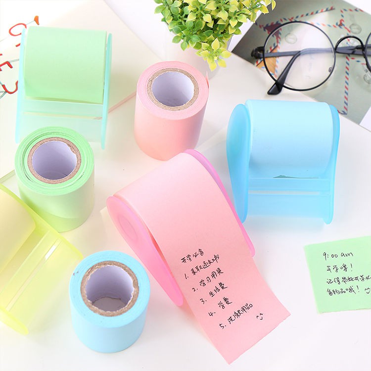 Tập Giấy Ghi Chú Dạng Băng Keo Siêu Dài Tiện Dụng Cho Học Sinh