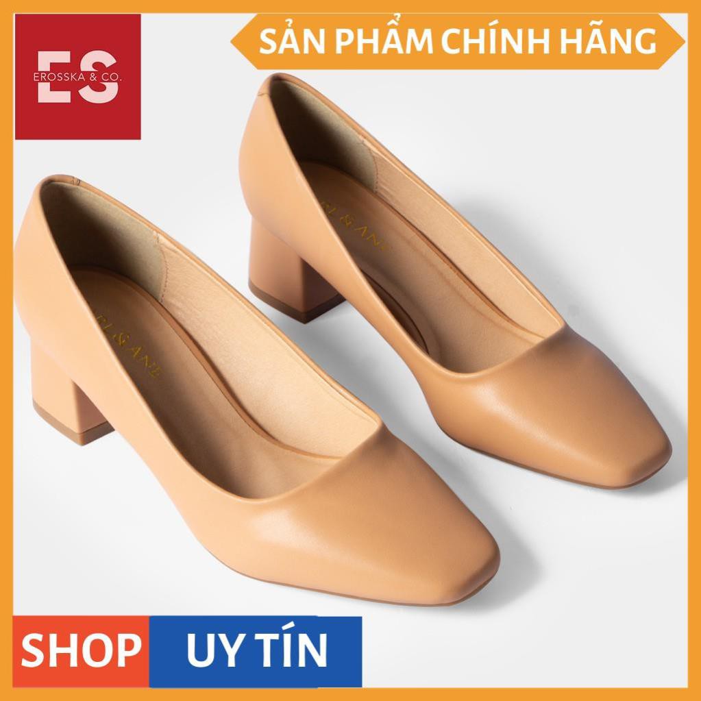 Carl & Ane - [Form lớn lùi 1 size] Giày cao gót thời trang nữ bít mũi kiểu dáng cơ bản cao 5cm màu bò _ CP004 | BigBuy360 - bigbuy360.vn