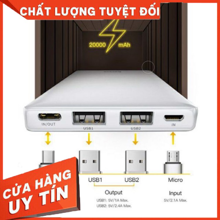 Pin dự phòng sạc nhanh PD Baseus JA 20.000mah.