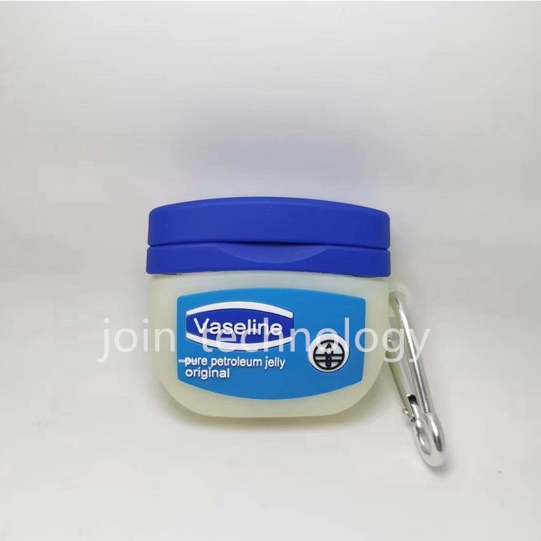 Vỏ bảo vệ hộp sạc tai nghe hình hộp Vaseline sáng tạo thích hợp cho AirPods Gen 1/2/3/pro