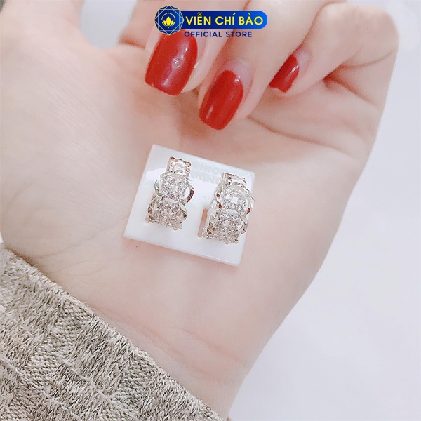 Bông tai bạc nữ kim tiền tài lộc bạc S925 thời trang phụ kiện trang sức nữ Viễn Chí Bảo B400234