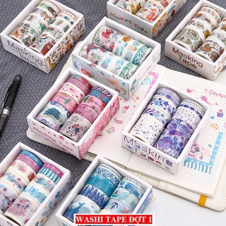 Combo hộp 10 cuộn washi tape đợt 2