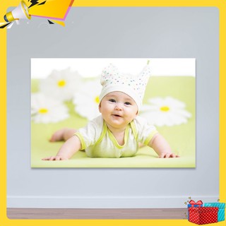 Tranh em bé cười vui vẻ | Tranh trẻ em R3770