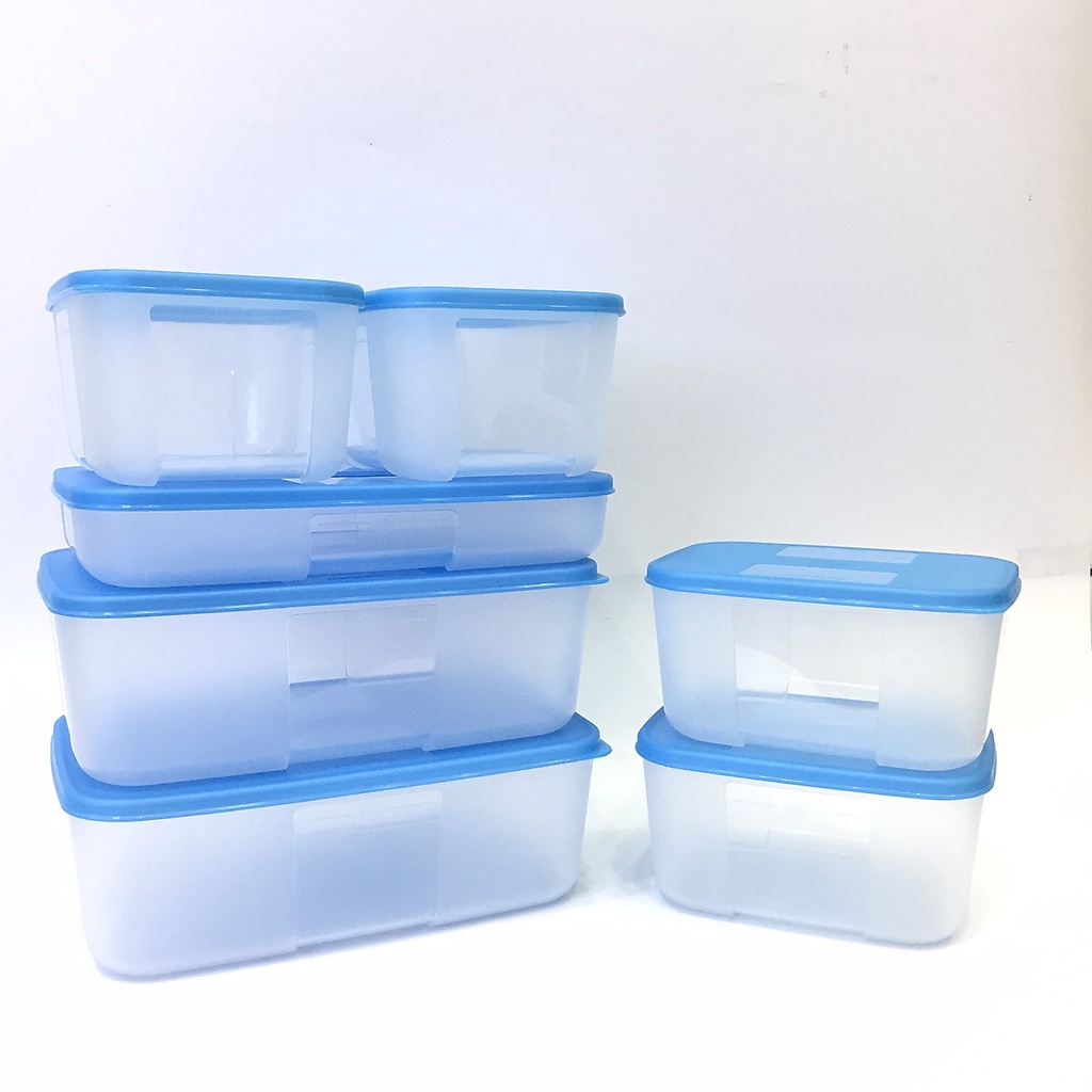 Set 7 hộp trữ đông Tupperware - Dung tích gọn gàng phù hợp cho mọi cỡ tủ lạnh - Chính hãng Tupperware