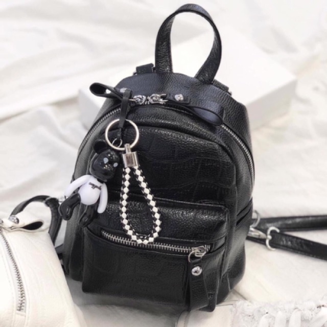 Balo mini tặng kèm móc gấu