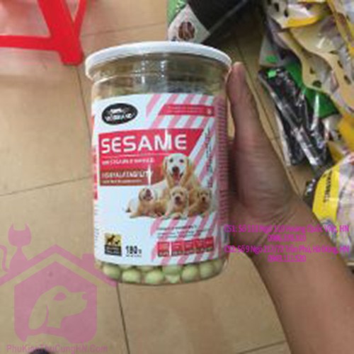 Bánh thưởng cho chó SESAME 180g - phụ kiện thú cưng Hà Nội