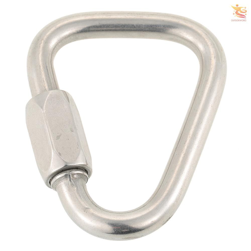 Móc Khóa Hình Tam Giác Bằng Thép Không Gỉ Dành Cho Cắm Trại