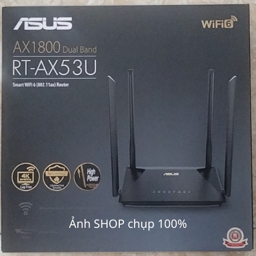 BỘ PHÁT WIFI ASUS RT-AX53 – HAI BĂNG TẦN CHUẨN AX1800 WIFI 6  MU-MIMO