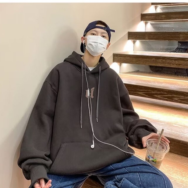 Áo Hoodie Mùa Thu Dáng Rộng Tay Dài In Họa Tiết Vintage Thời Trang Cho Nam Và Nữ