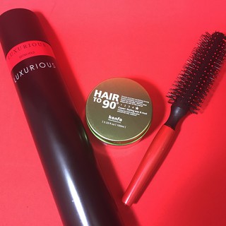 Combo sáp vuốt tóc Hairto90 - Kanfa + tặng lược sấy