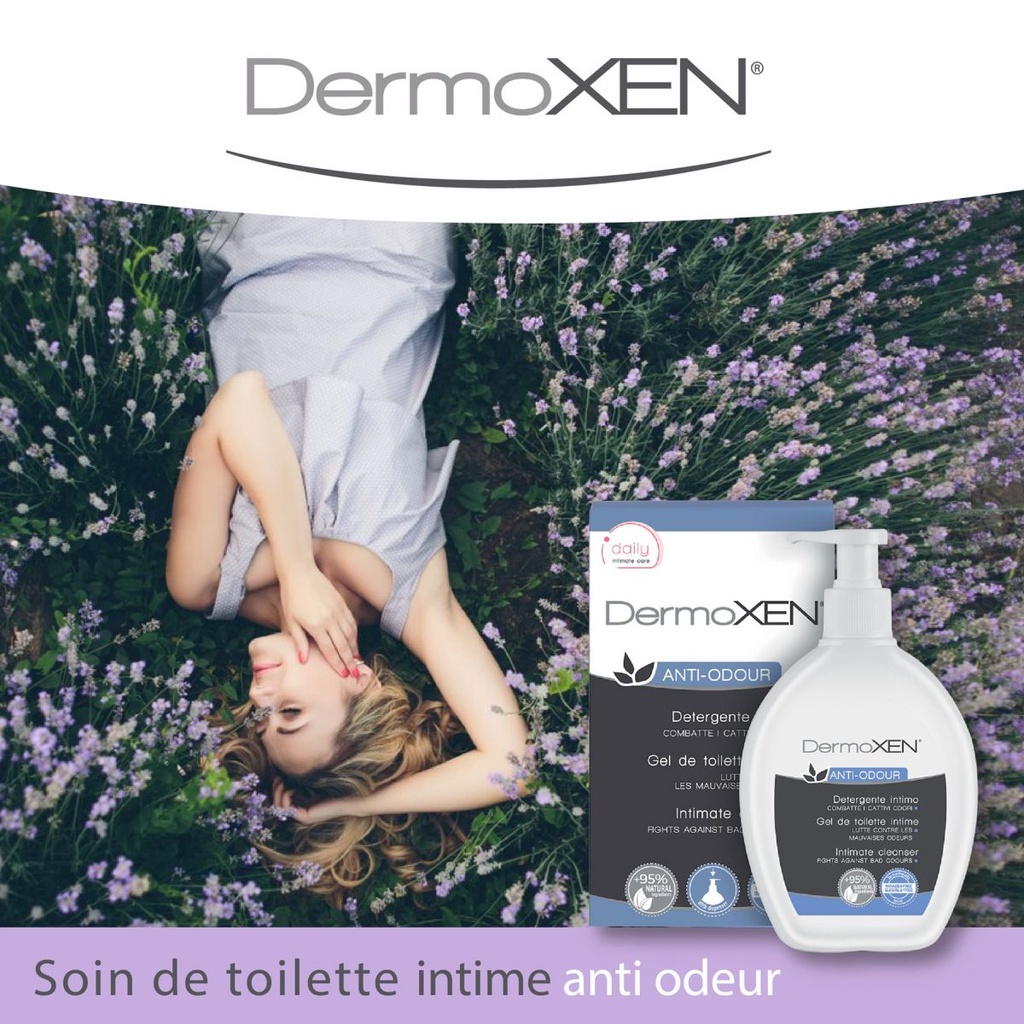 Dung dịch vệ sinh nữ Dermoxen ANTI ODOUR – Giảm viêm ngứa, khử mùi hôi 200ml