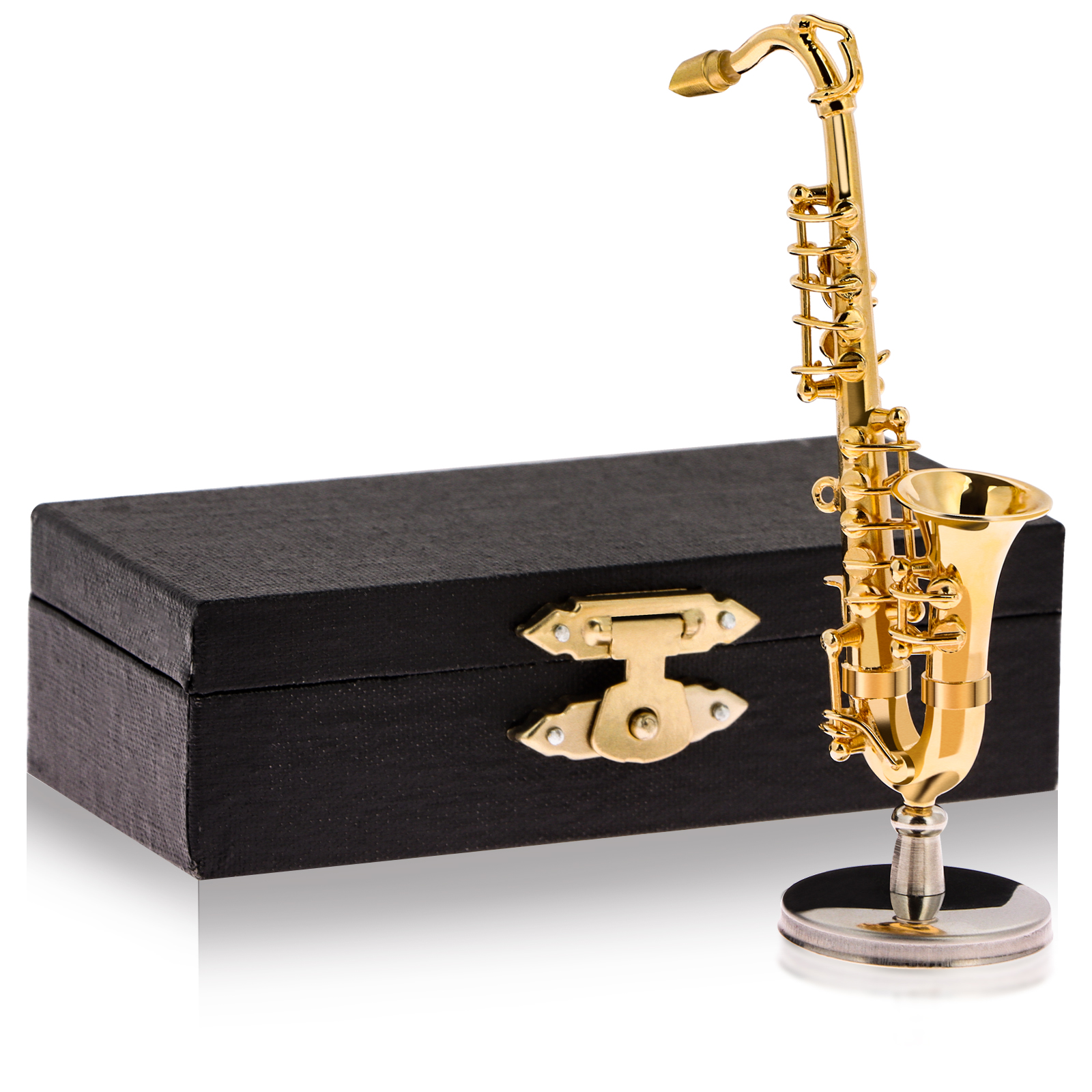 Mô Hình Kèn Saxophone Mini Bằng Đồng Kèm Hộp Đựng