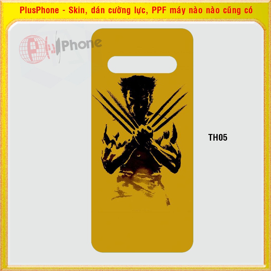 Dán Skin cho điện thoại LG V40, V50, V50s, V60 thinQ mẫu Thom Browne, người nhện, iron man