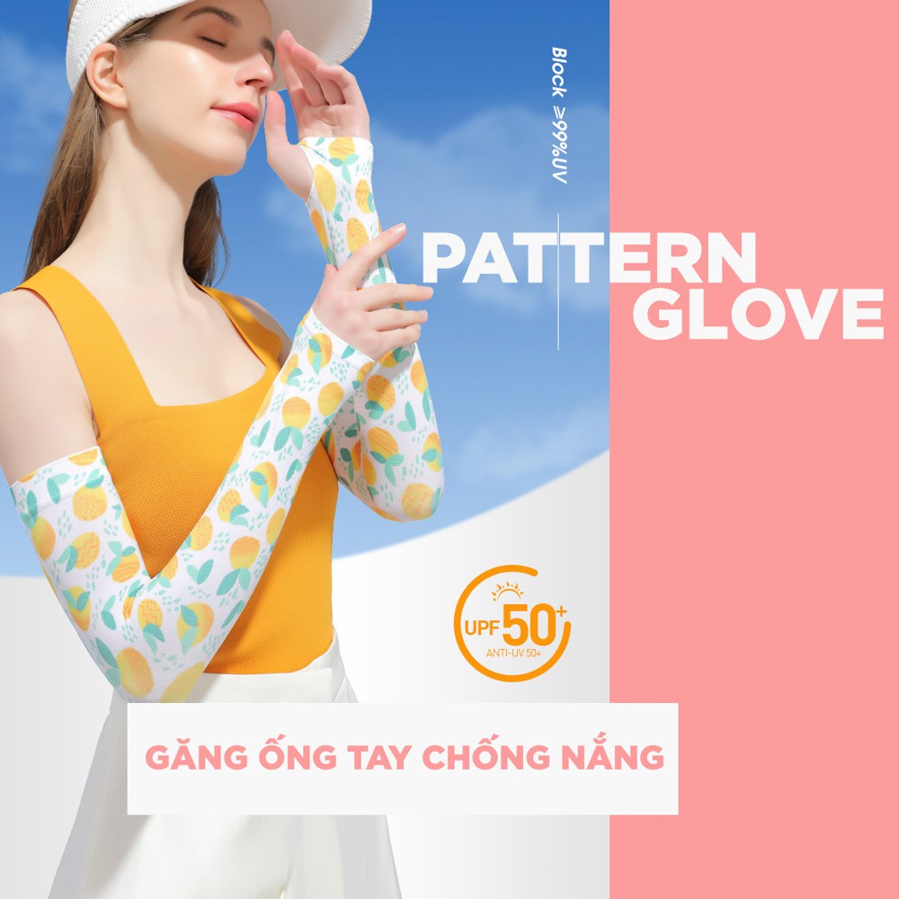 PATTERN găng ống tay chống nắng UPF50+ mát lạnh Golovejoy