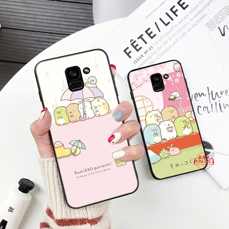 Ốp điện thoại mềm in hình Sumikko Gurashi 109T cho Samsung A3 A5 A6 Plus 2018 A8 A9