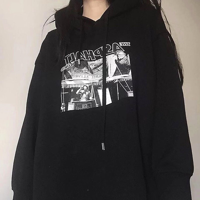 NRVP Áo Hoodie Dáng Rộng Thời Trang Hàn Quốc 2022 Dành Cho Nữ