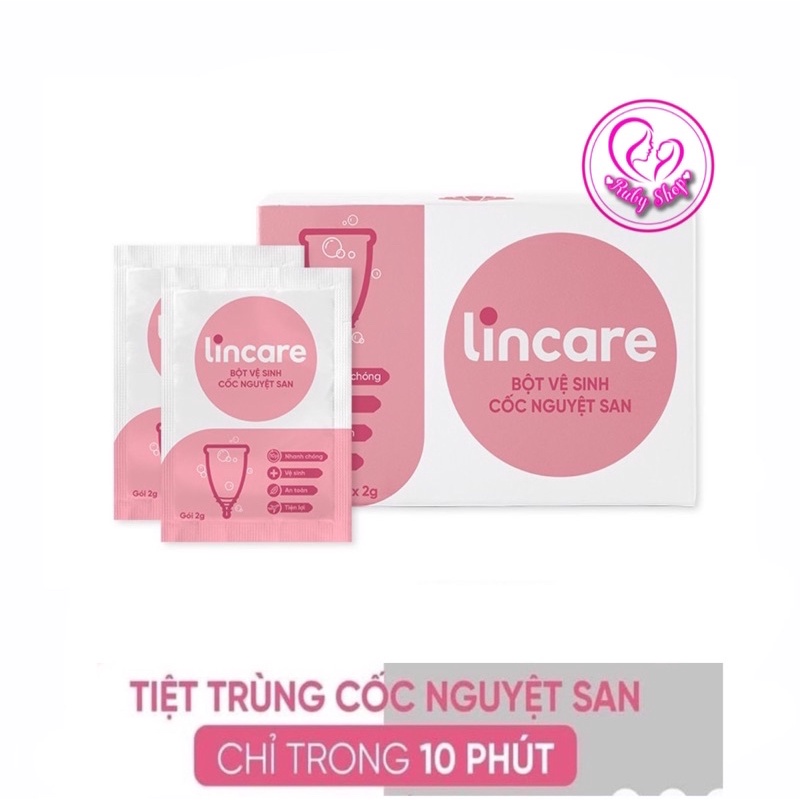 Chính hãng Bột tiệt trùng cốc nguyệt san Lincare