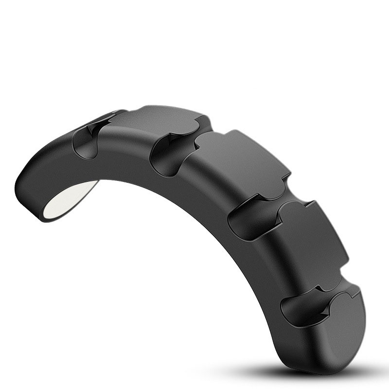 Kẹp silicon giữ dây cáp sạc, tai nghe, dây phụ kiện đa năng làm gọn bàn làm việc hình gấu bear chất lượng cao