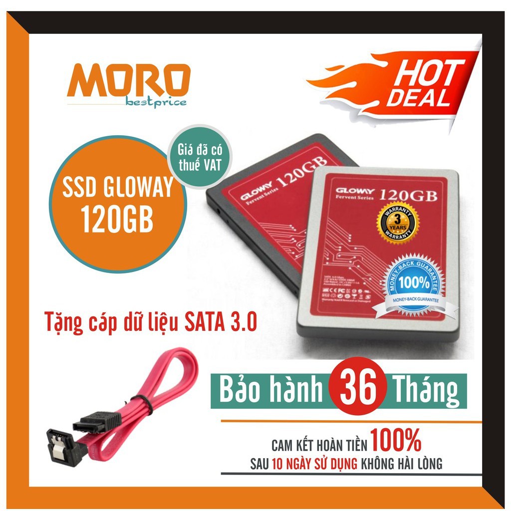 [Mã ELMORO08 giảm 20k đơn 250k]Ổ cứng SSD Gloway 120GB - Bảo hành chính hãng 36 tháng 1 đổi 1