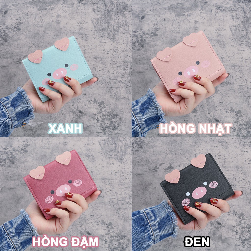 Ví nữ mini cầm tay con heo cute VD10