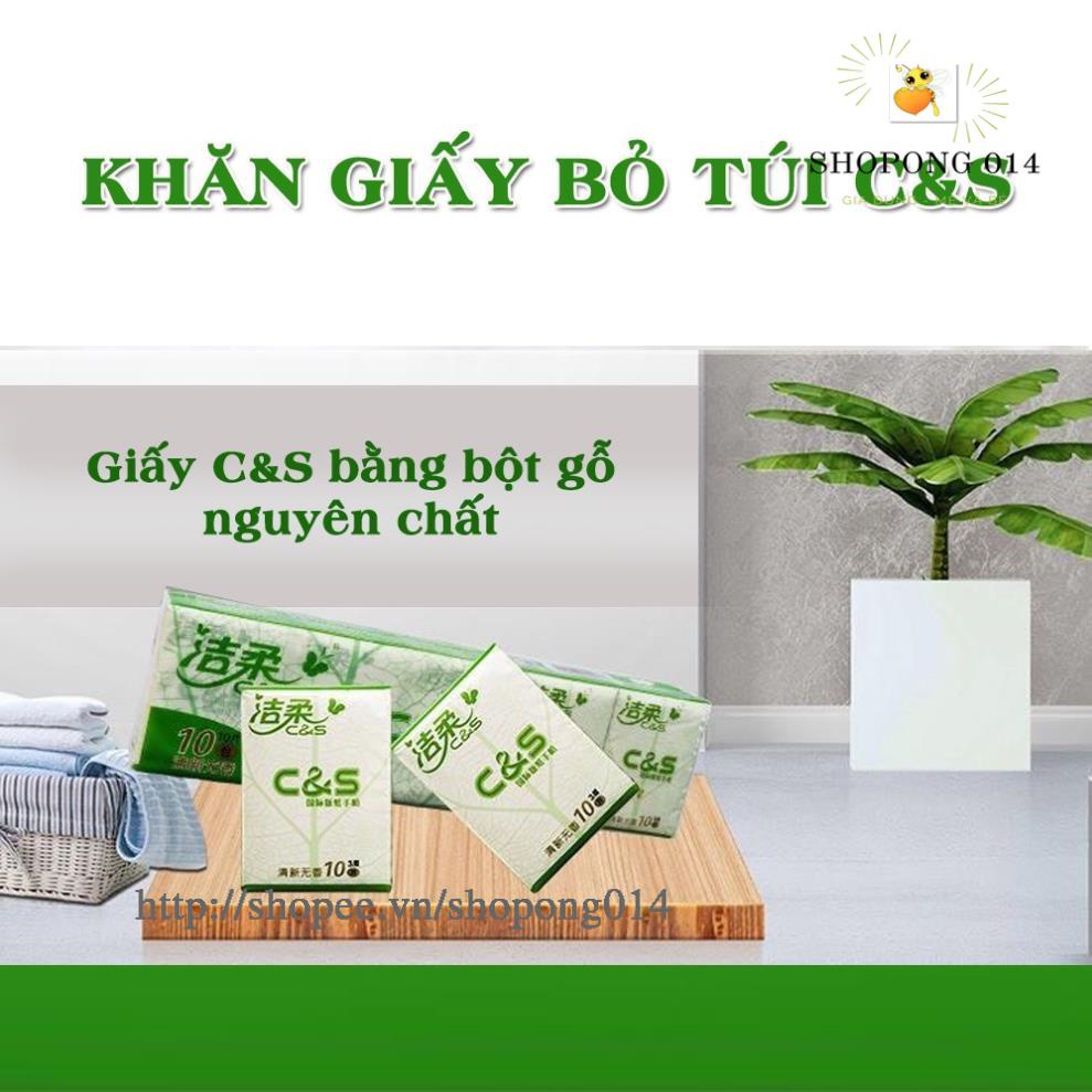 30 gói khăn giấy khô C&S bỏ túi