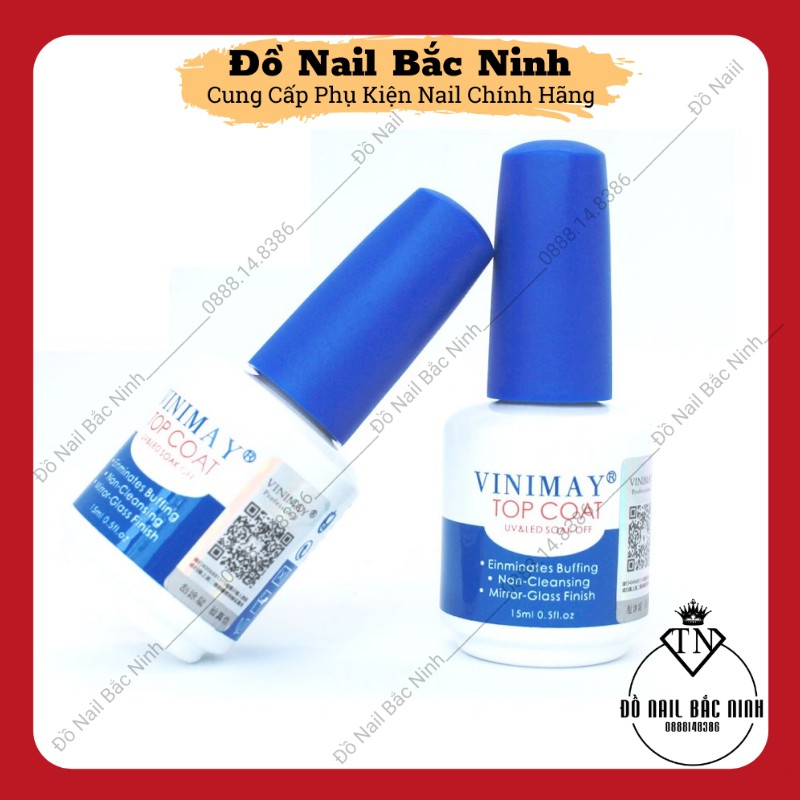 Bộ Sơn Gel Vinimay Chính Hãng Base Top Bóng Cứng Móng Top Lỳ Cường Lực Top Loang Kềm Dầu Phá Móng