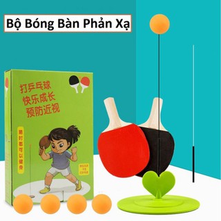 Bộ Bóng Bàn Tập Phản Xạ - Bộ Bóng Bàn Tay Cầm Gỗ [Miễn Phí Vận Chuyển khi đơn đạt giá trị tối thiểu 150k]