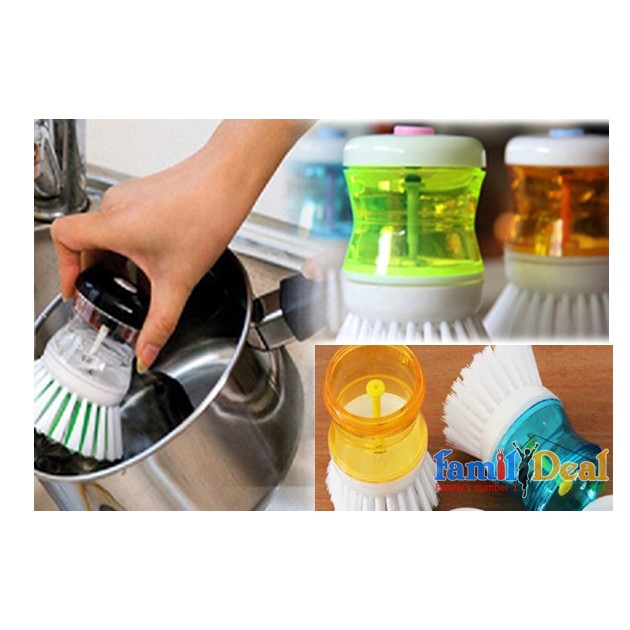 Dụng cụ cọ xoong nồi kèm bình chứa thông minh