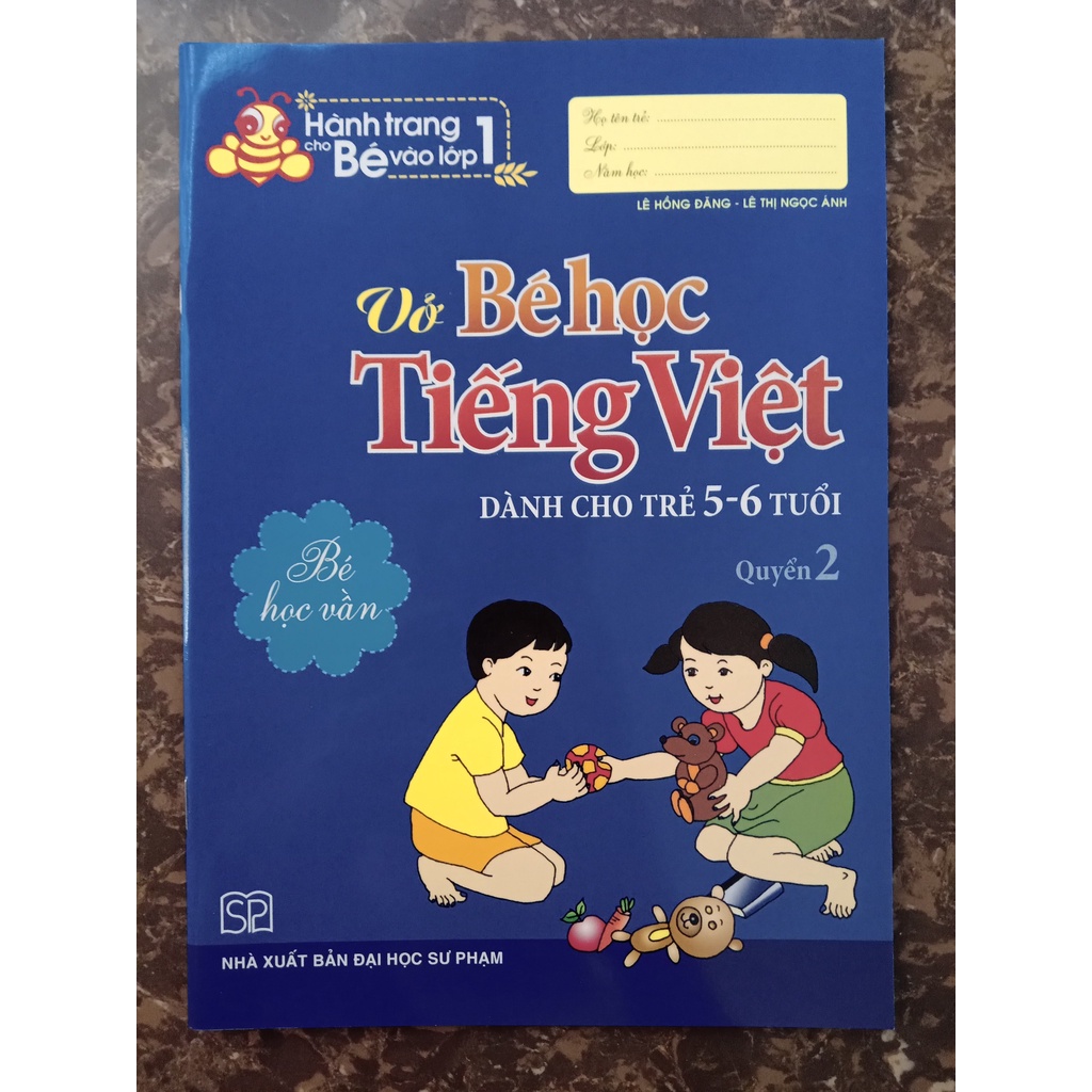 Sách - Hành Trang Bé Vào Lớp 1 - Vở Bé Học Tiếng Việt (Tập 1 + Tập 2)