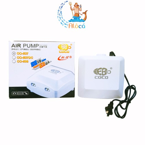Máy sủi khí tạo oxy 4 vòi COCO CO-507 cho bể cá cảnh