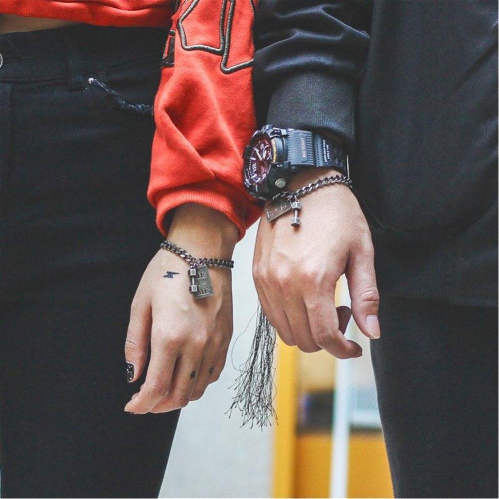 Vòng Tay Kiểu Dáng Cá Tính Phong Cách Hip-Hop Hàn Quốc
