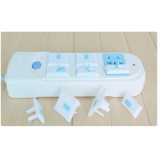 Bộ 5 miếng bịt ổ điện 2 chân hình chữ nhật